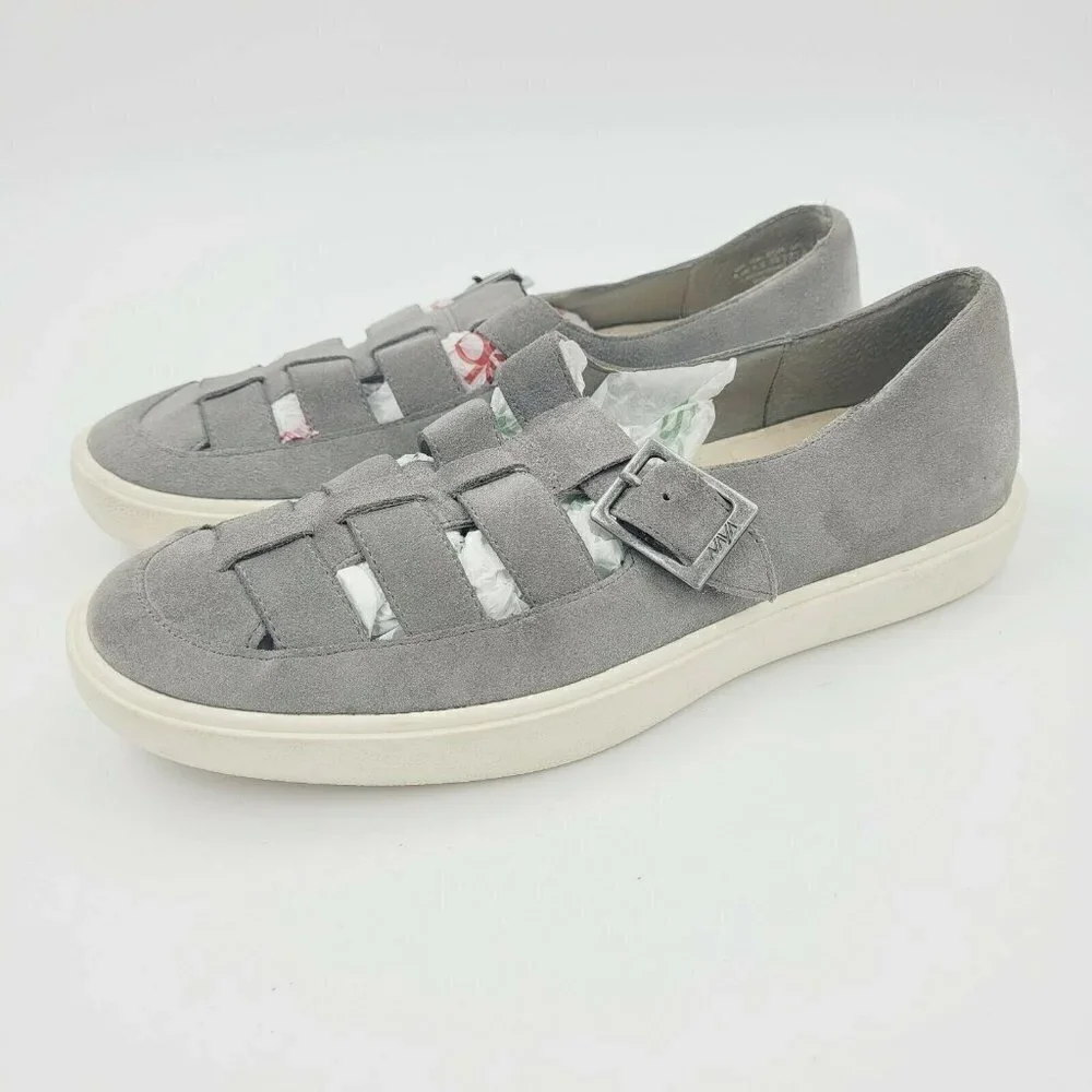 Naya Juniper Slip On Gray Suede Fashion Sneakers Size 8.5M
